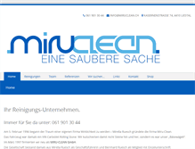 Tablet Screenshot of miruclean.ch